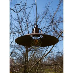 PALAGIO SOSPENSIONE CON GABBIA IP44 4 MISURE IN OTTONE 3 FINITURE COLORE MADE IN ITALY LAMPADINA E27 CRISTALENSI TUSCANY - Crist