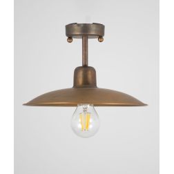 PALAGIO PLAFONIERA DA ESTERNO IP44 4 MISURE IN OTTONE 3 FINITURE COLORE MADE IN ITALY LAMPADINA E27 CRISTALENSI TUSCANY - Crista