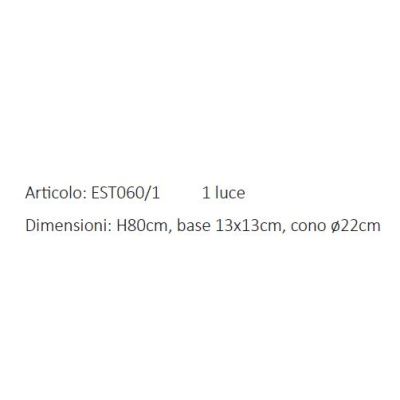 PUNTA ALA LAMPIONE DA GIARDINO 1 LUCE IP44 2 MISURE IN OTTONE 3 FINITURE COLORE MADE IN ITALY LAMPADINA E27 CRISTALENSI TUSCANY