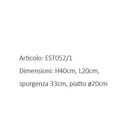 CORTONA APPLIQUE 1 LUCE IN OTTONE E VETRO SOFFIATO IP44 3 FINITURE COLORE MADE IN ITALY CRISTALENSI TUSCANY - Cristalensi Shop O