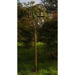 CORTONA LAMPIONE AD UNA LUCE IN OTTONE 3 FINITURE COLORE IP44 DIFFUSORE IN VETRO MADE IN ITALY CRISTALENSI TUSCANY - Cristalensi