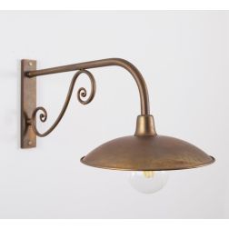 BUCINE APPLIQUE CON BRACCIO LUNGHEZZA CM 58 IN OTTONE 3 FINITURE COLORE IP44 MADE IN ITALY CRISTALENSI TUSCANY - Cristalensi Sho 2