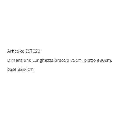 BUCINE APPLIQUE CON BRACCIO LUNGHEZZA CM 75 IN OTTONE 3 FINITURE COLORE IP44 MADE IN ITALY CRISTALENSI TUSCANY - Cristalensi Sho