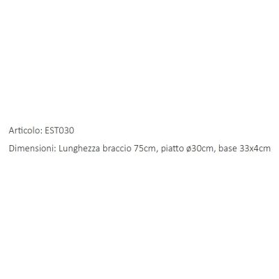 LEVANE APPLIQUE CON BRACCIO LUNGHEZZA CM 75 IN OTTONE 3 FINITURE COLORE IP44 MADE IN ITALY CRISTALENSI TUSCANY - Cristalensi Sho