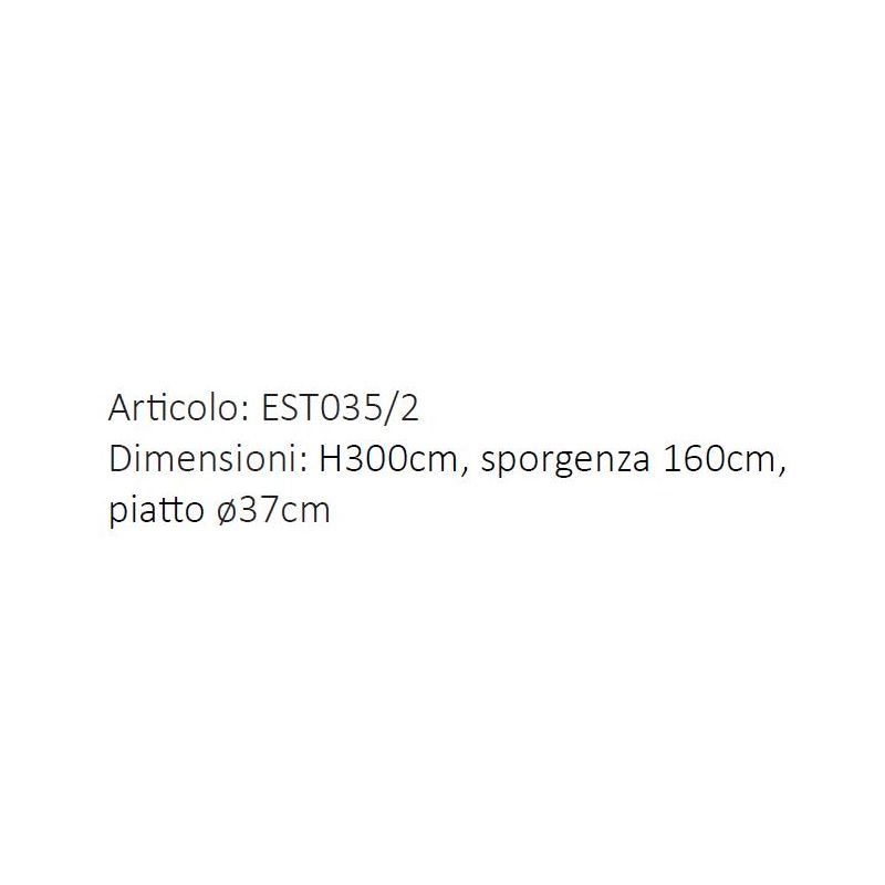 LEVANE LAMPIONE DA GIARDINO A 2 LUCI H300 CM IN OTTONE 3 FINITURE COLORE IP44 MADE IN ITALY CRISTALENSI TUSCANY - Cristalensi Sh