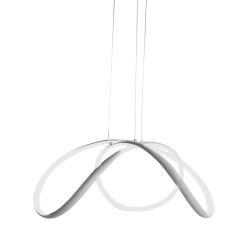 DIZZY SOSPENSIONE MODERNA 3 MISURE LED INTEGRATO DIMMERABILE METALLO COLORE BIANCO PROMOINGROSS - Cristalensi Shop Online 2