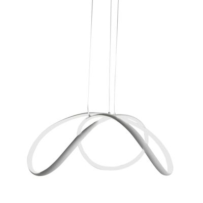 DIZZY SOSPENSIONE MODERNA 3 MISURE LED INTEGRATO DIMMERABILE METALLO COLORE BIANCO PROMOINGROSS - Cristalensi Shop Online