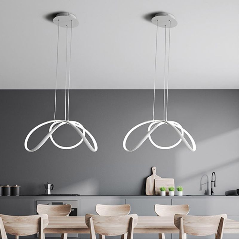 DIZZY SOSPENSIONE MODERNA 3 MISURE LED INTEGRATO DIMMERABILE METALLO COLORE BIANCO PROMOINGROSS - Cristalensi Shop Online