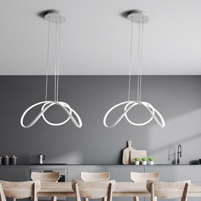 DIZZY SOSPENSIONE MODERNA 3 MISURE LED INTEGRATO DIMMERABILE METALLO COLORE BIANCO PROMOINGROSS - Cristalensi Shop Online