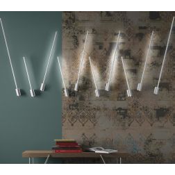 AGO APPLIQUE LINEARE MODERNA BIANCA 3 MISURE LED INTEGRATO LUCE INDIRETTA CCT 3000-4500-6500K PROMOINGROSS - Cristalensi Shop On