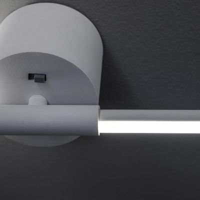 NOOD APPLIQUE ORIENTABILE BIANCA 3 MISURE CON LED INTEGRATO LUCE 3000-4500-6500K PROMOINGROSS - Cristalensi Shop Online