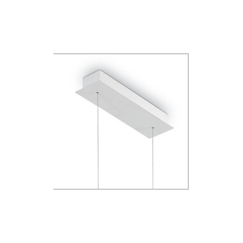 SOSPENSIONE ALLUMINIO BIANCO O NERO 23W 2100 LUMEN LUCE SOLO SOTTO CRISTALENSI - Cristalensi Shop Online
