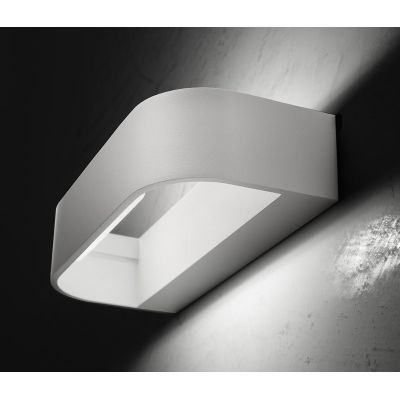 HANDLES APPLIQUE MODERNA IN METALLO 14 COLORI LED 30W LARGA CM 42 PROMOINGROSS - Cristalensi Shop Online