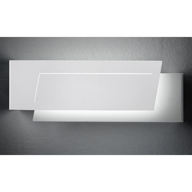 CLAP A28 LAMPADA DA PARETE LARGHEZZA CM 28 IN METALLO 14 COLORI LED 18W LUCE 3000K-4000K PROMOINGROSS - Cristalensi Shop Online