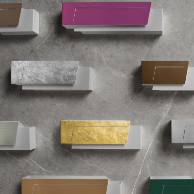 CLAP A35 LAMPADA DA PARETE LARGHEZZA CM 35 IN METALLO 14 COLORI LED 24W LUCE 3000K-4000K PROMOINGROSS - Cristalensi Shop Online