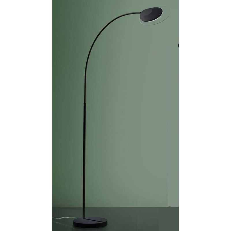 ARCH LAMPADA DA TERRA ORIENTABILE IN METALLO BIANCO O NERO LED 25W LUCE 3000K ALTEZZA CM 210 MODERNA PROMOINGROSS - Cristalensi