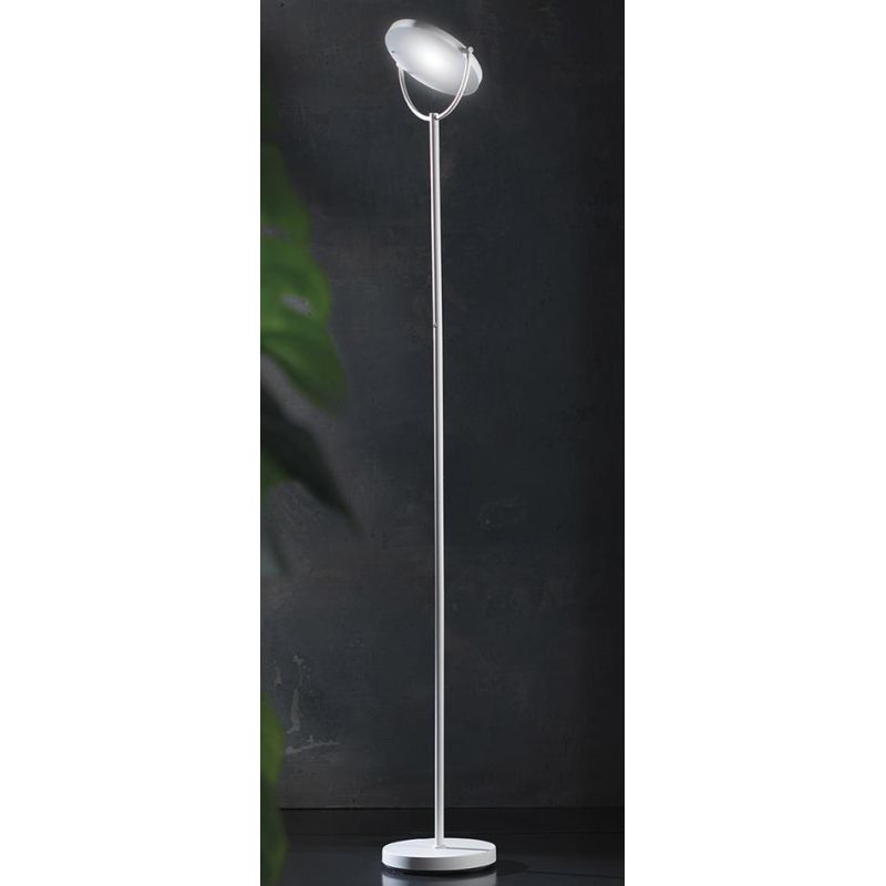 WAY LAMPADA DA TERRA ORIENTABILE IN METALLO BIANCO O NERO LED 30W LUCE 3000K ALTEZZA CM 180 MODERNA PROMOINGROSS - Cristalensi S