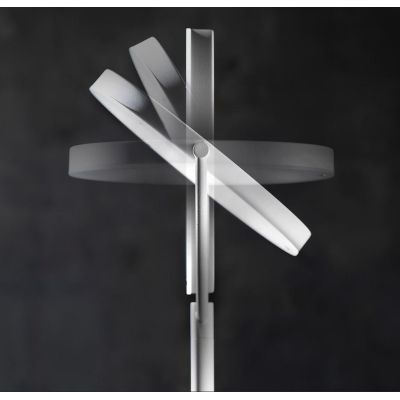 WAY LAMPADA DA TERRA ORIENTABILE IN METALLO BIANCO O NERO LED 30W LUCE 3000K ALTEZZA CM 180 MODERNA PROMOINGROSS - Cristalensi S