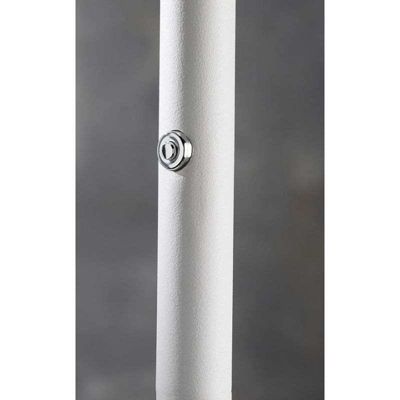 ELLA LAMPADA DA TERRA ALTEZZA CM 180 IN METALLO BIANCO O NERO LED 25W LUCE 3000K DIMMERABILE MODERNA PROMOINGROSS - Cristalensi