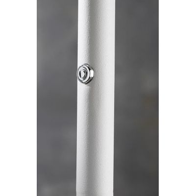 ELLA LAMPADA DA TERRA ALTEZZA CM 180 IN METALLO BIANCO O NERO LED 25W LUCE 3000K DIMMERABILE MODERNA PROMOINGROSS - Cristalensi