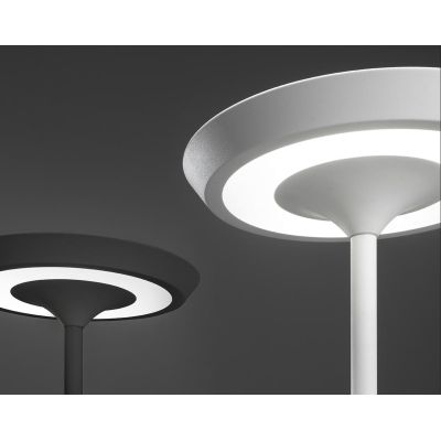ELLA LAMPADA DA TERRA ALTEZZA CM 180 IN METALLO BIANCO O NERO LED 25W LUCE 3000K DIMMERABILE MODERNA PROMOINGROSS - Cristalensi