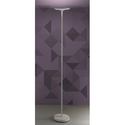 ELLA LAMPADA DA TERRA ALTEZZA CM 180 IN METALLO BIANCO O NERO LED 25W LUCE 3000K DIMMERABILE MODERNA PROMOINGROSS - Cristalensi