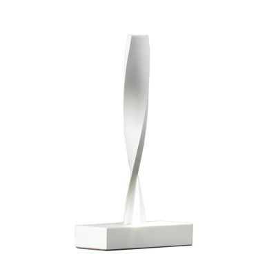 TWIST LAMPADA DA TAVOLO IN METALLO BIANCO LED 6W LUCE 3000K DIMMERABILE ALTEZZA CM 33 MODERNA PROMOINGROSS - Cristalensi Shop On