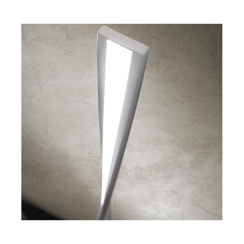 TWIST LAMPADA DA TAVOLO IN METALLO BIANCO LED 6W LUCE 3000K DIMMERABILE ALTEZZA CM 33 MODERNA PROMOINGROSS - Cristalensi Shop On