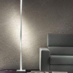 TWIST PIANTANA SINUOSA IN METALLO LED 26W LUCE 3000K DIMMERABILE ALTEZZA CM 180 4 COLORI MODERNA PROMOINGROSS - Cristalensi Shop