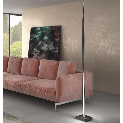 TWIST PIANTANA SINUOSA IN METALLO LED 26W LUCE 3000K DIMMERABILE ALTEZZA CM 180 4 COLORI MODERNA PROMOINGROSS - Cristalensi Shop