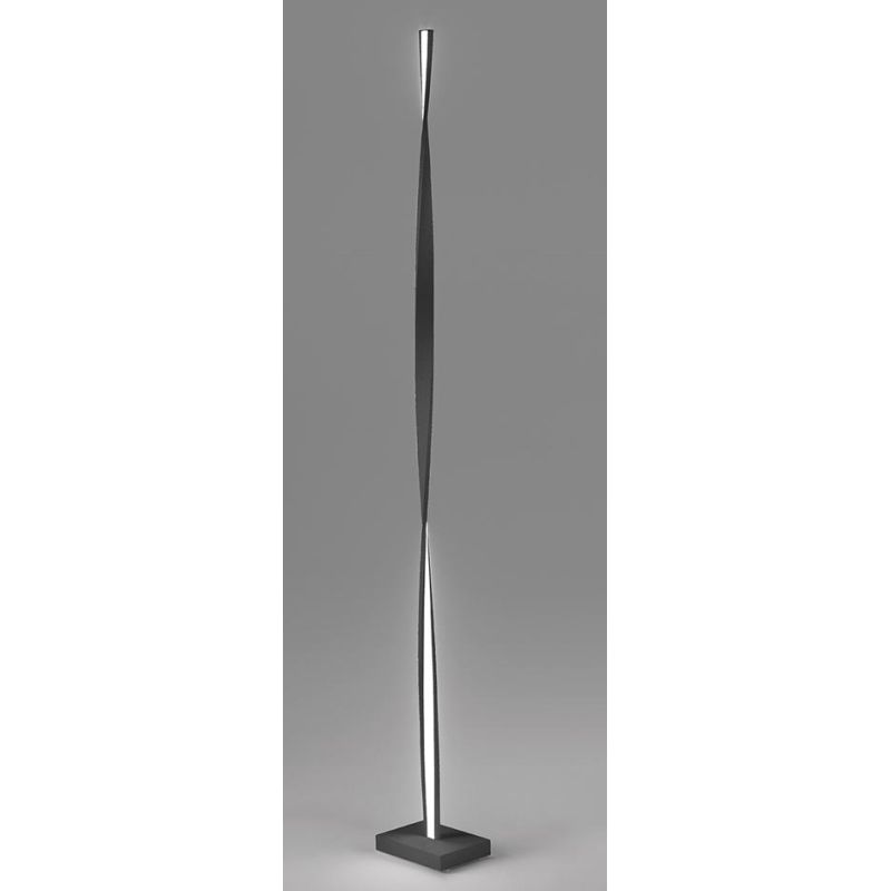 TWIST PIANTANA SINUOSA IN METALLO LED 26W LUCE 3000K DIMMERABILE ALTEZZA CM 180 4 COLORI MODERNA PROMOINGROSS - Cristalensi Shop