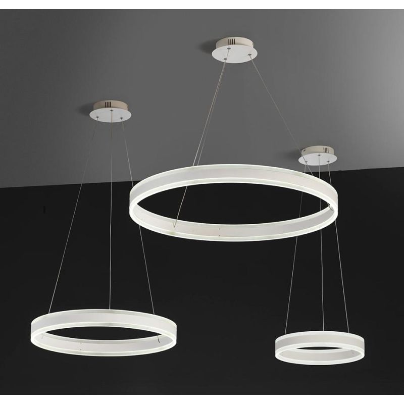TWIN S40 SOSPENSIONE IN METALLO 14 COLORI LED 29W MODERNA ED ECONOMICA D40 CM PROMOINGROSS - Cristalensi Shop Online