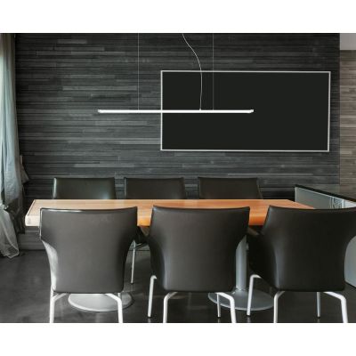 LINE S120 SOSPENSIONE LED 47W DIMMERABILE DINAMICO DA 2700K A 6000K CON TELECOMANDO INCLUSO PROMOINGROSS - Cristalensi Shop Onli