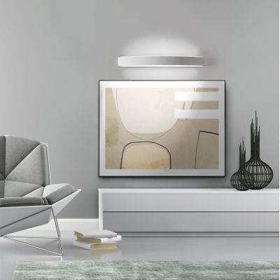 BAND A37 LAMPADA DA PARETE A FASCIA CURVA CM 37 LED 20W BIEMISSIONE 14 COLORI PROMOINGROSS - Cristalensi Shop Online