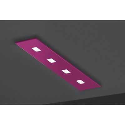 SPARTA PLAFONIERA RETTANGOLARE CM 70X20 MODERNA 14 COLORI LAMPADINE 4xGX53 PROMOINGROSS - Cristalensi Shop Online