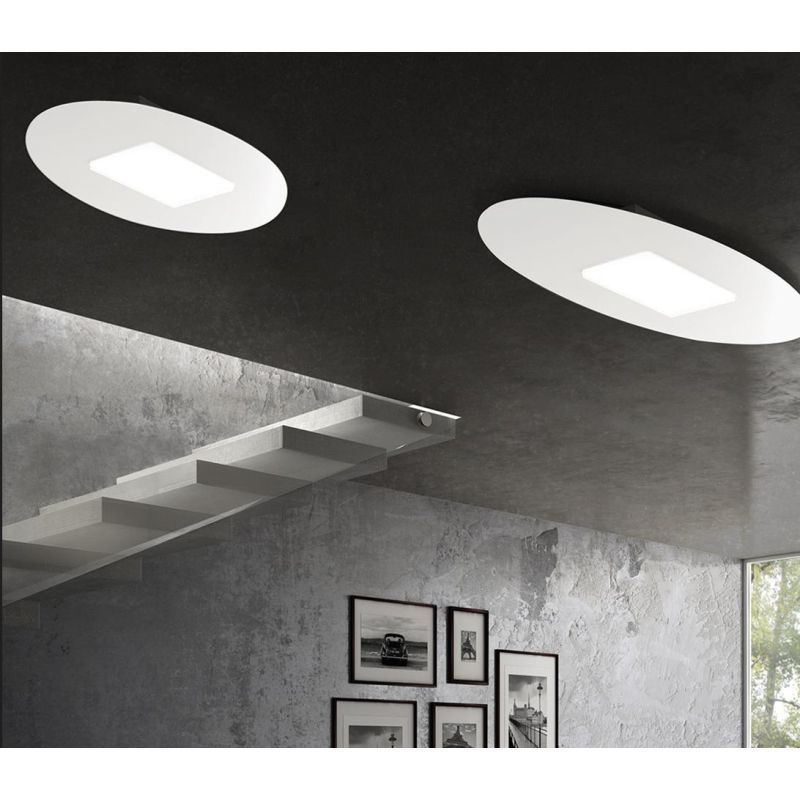 PIXART PICCOLA PLAFONIERA ROTONDA D28 LED 16W LUCE 3000K-4000K CON SWITCH 14 COLORI PROMOINGROSS - Cristalensi Shop Online