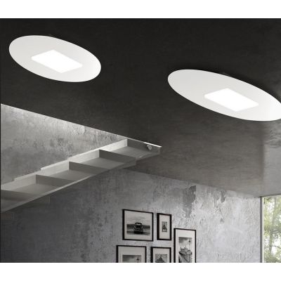 PIXART PICCOLA PLAFONIERA ROTONDA D28 LED 16W LUCE 3000K-4000K CON SWITCH 14 COLORI PROMOINGROSS - Cristalensi Shop Online