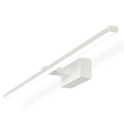 ELEGANCE APPLIQUE BIANCA O CROMO PER SOPRA SPECCHIO QUADRO 16W LED CM 67 PROMOINGROSS - Cristalensi Shop Online