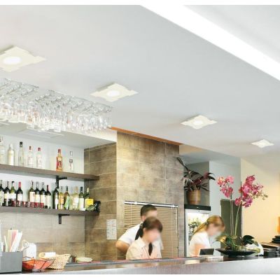 ATENE Q20 PLAFONIERA LED QUADRATA PICCOLA CM 20X20 IN 14 COLORI ECONOMICA PROMOINGROSS PROMOINGROSS - Cristalensi Shop Online