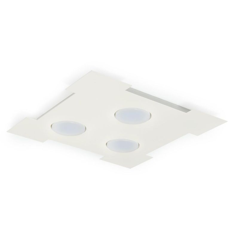 ATENE Q35 PLAFONIERA QUADRATA 14 COLORI 35X35 CM LAMPADINE LED ATTACCO GX53 ECONOMICA PROMOINGROSS - Cristalensi Shop Online