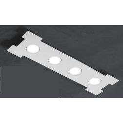 ATENE R70 PLAFONIERA RETTANGOLARE 70X20 CM BIANCA ECONOMICA LAMPADINE LED SOSTITUIBILI PROMOINGROSS - Cristalensi Shop Online