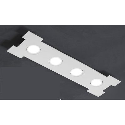 ATENE R70 PLAFONIERA RETTANGOLARE 70X20 CM BIANCA ECONOMICA LAMPADINE LED SOSTITUIBILI PROMOINGROSS - Cristalensi Shop Online