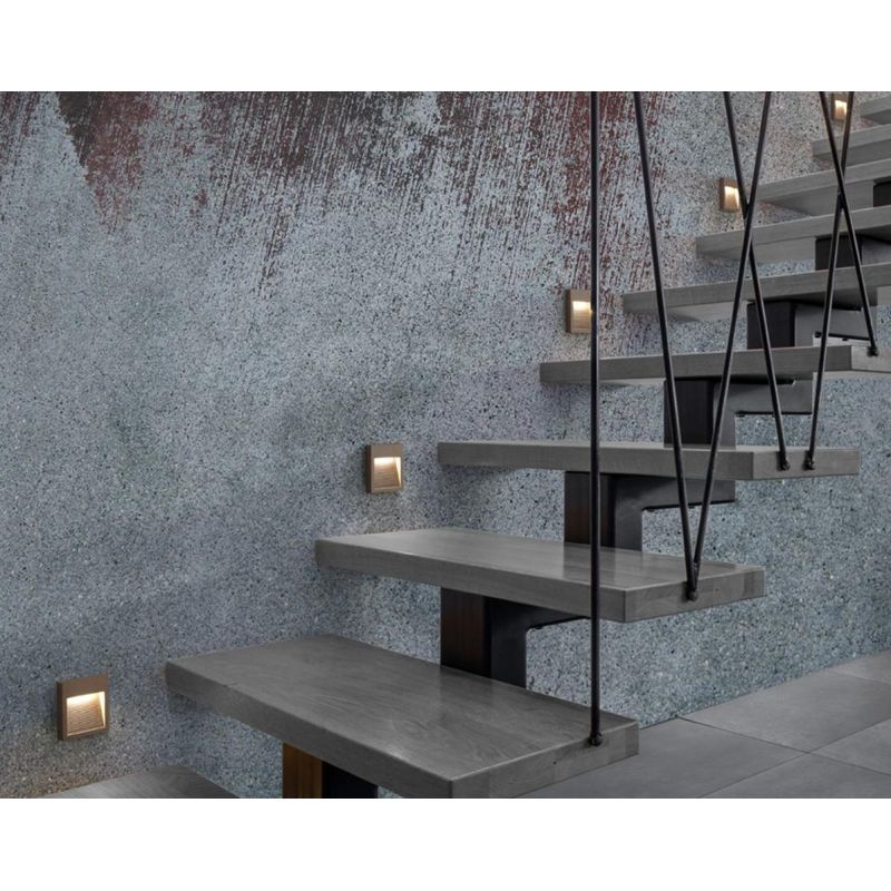 FLAT SEGNAPASSO APPLIQUE IN METALLO 19 COLORI LED 6W LUCE 3000K DESIGN MODERNO