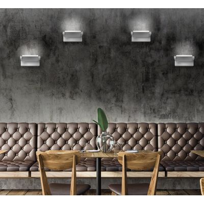 CORNER APPLIQUE ORIENTABILE DA ESTERNI IP65 IN ALLUMINIO BIANCO O NERO LED 18W LUCE 3000K MODERNA