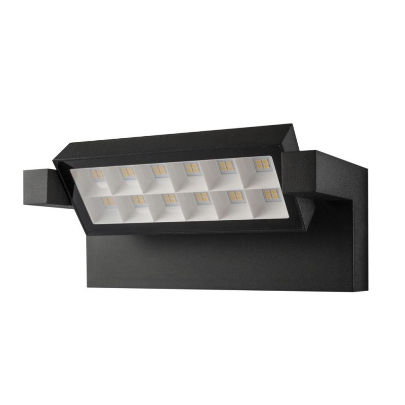 CORNER APPLIQUE ORIENTABILE DA ESTERNI IP65 IN ALLUMINIO BIANCO O NERO LED 18W LUCE 3000K MODERNA