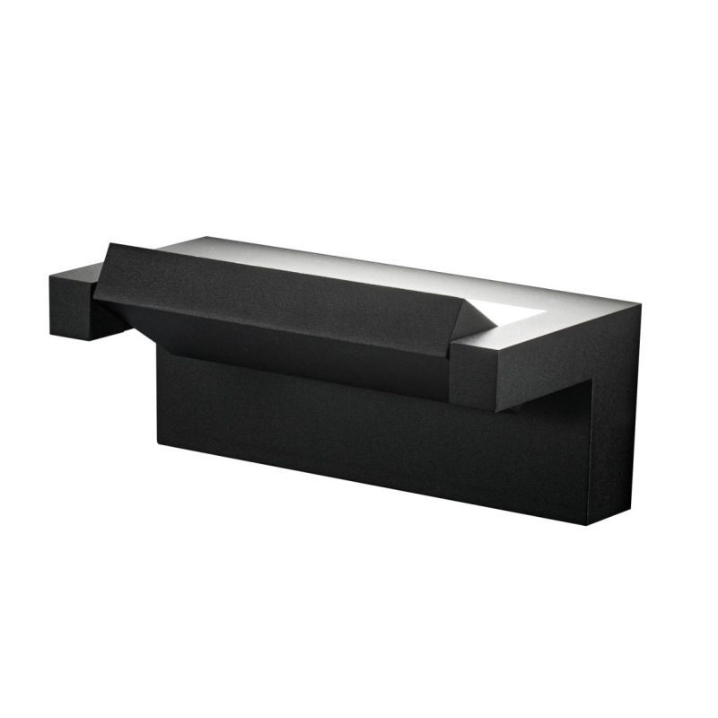 CORNER APPLIQUE ORIENTABILE DA ESTERNI IP65 IN ALLUMINIO BIANCO O NERO LED 18W LUCE 3000K MODERNA