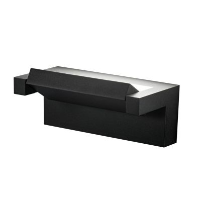 CORNER APPLIQUE ORIENTABILE DA ESTERNI IP65 IN ALLUMINIO BIANCO O NERO LED 18W LUCE 3000K MODERNA