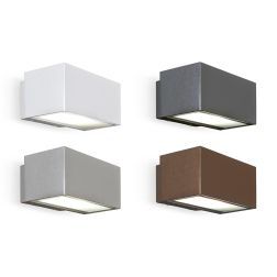 BACH APPLIQUE ESTERNO IP54 BIANCO ANTRACITE O GRIGIO MODERNO 1XE27 ECONOMICO PROMOINGROSS - Cristalensi Shop Online