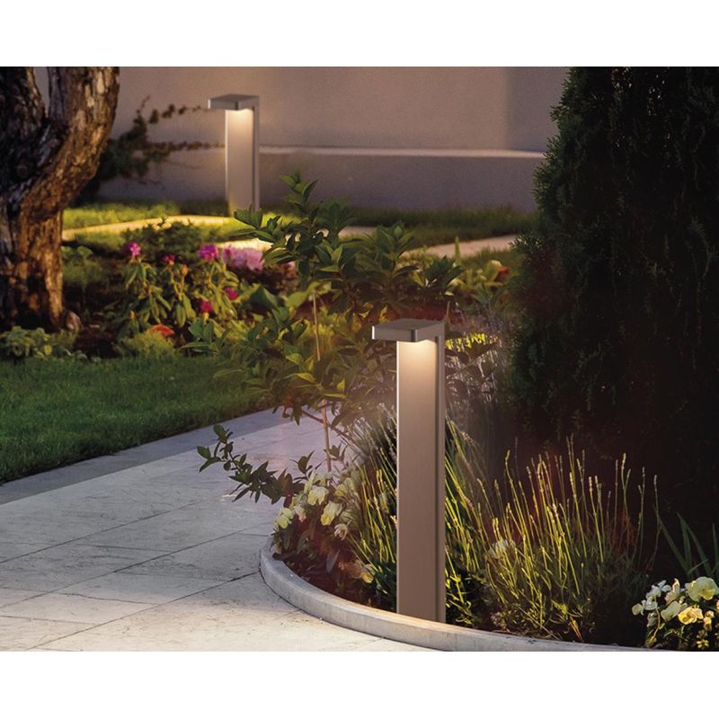HUK PALO DA GIARDINO H70 IP65 ALLUMINIO 4 COLORI LED 10.5W LUCE 3000K SQUADRATO MODERNO