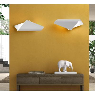 FOLIUM A53 APPLIQUE ORIGINALE IN METALLO 20 COLORI LED 28W LUCE 3000K-4000K DESIN MODERNO